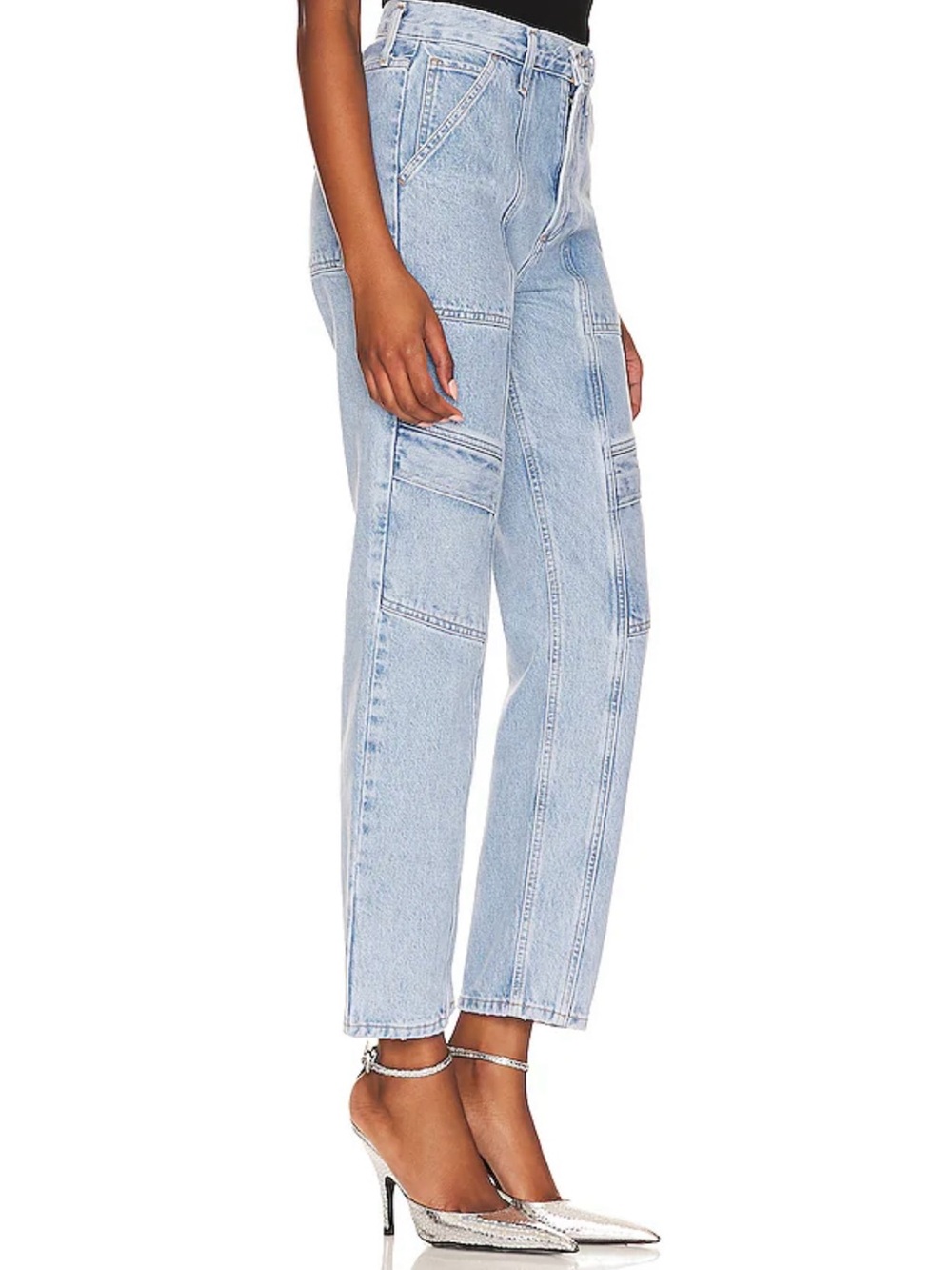 Agolde Light Blue Cooper Carpenter Jeans - Picture 9 of 10